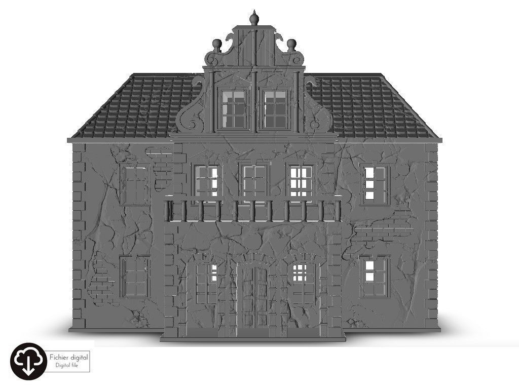 Baroque building 3 3D print model_2
