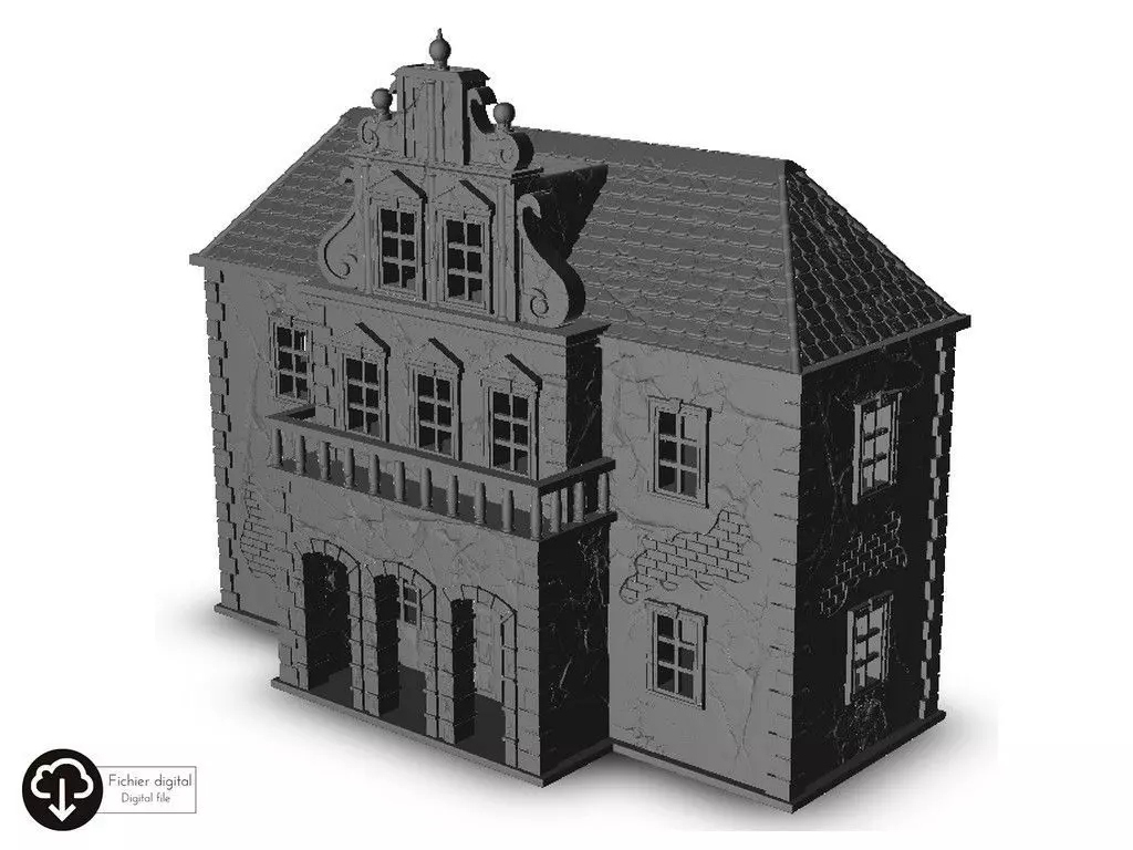 Baroque building 3 3D print model_0