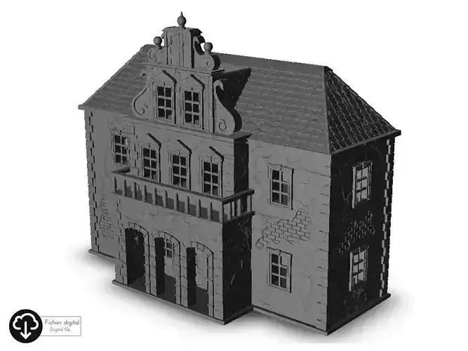 Baroque building 3 3D print model