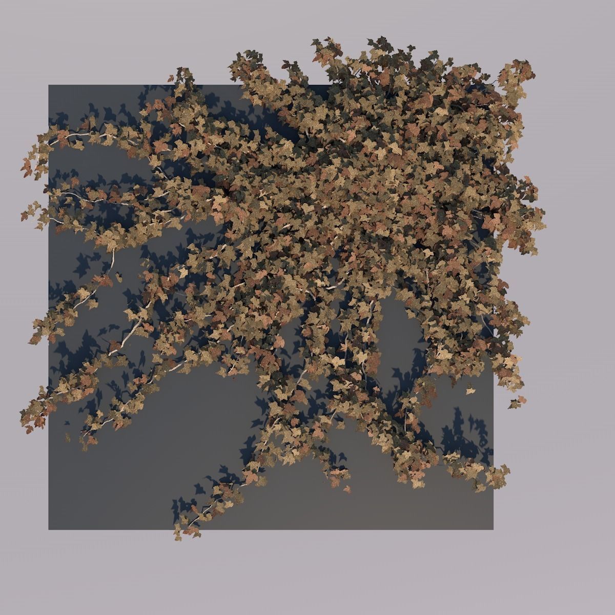 Low Poly Ivy Leaves - Game-Ready Nature Clusters with Textures 3D model_5