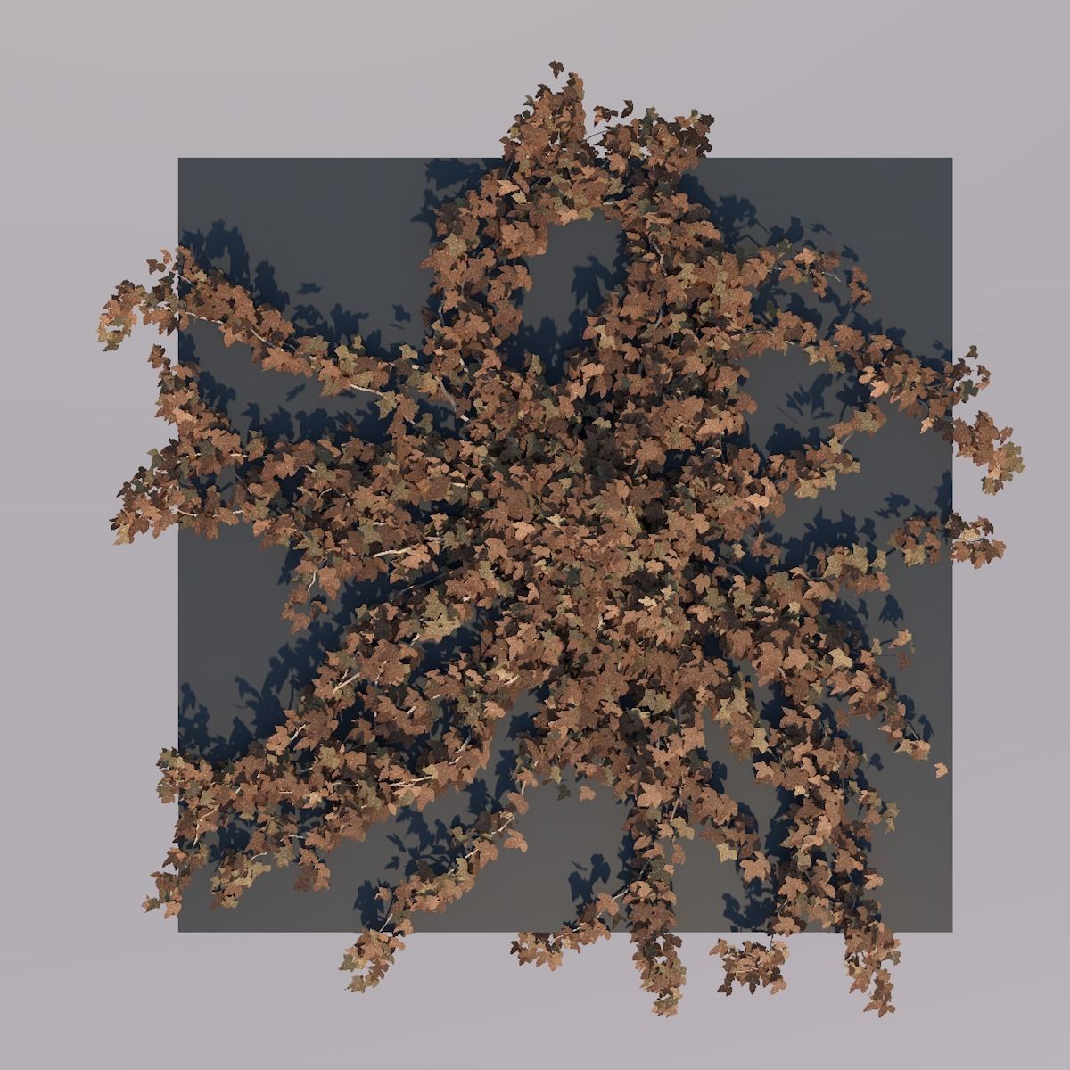 Low Poly Ivy Leaves - Game-Ready Nature Clusters with Textures 3D model_7