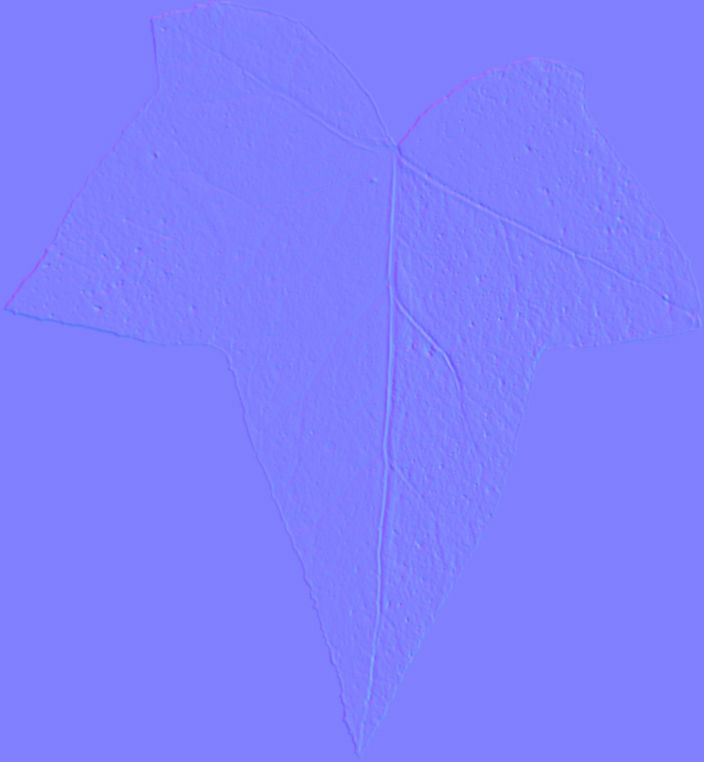 Low Poly Ivy Leaves - Game-Ready Nature Clusters with Textures 3D model_23