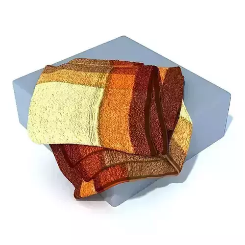 Brown Yellow Tan Colored Towels 3D model