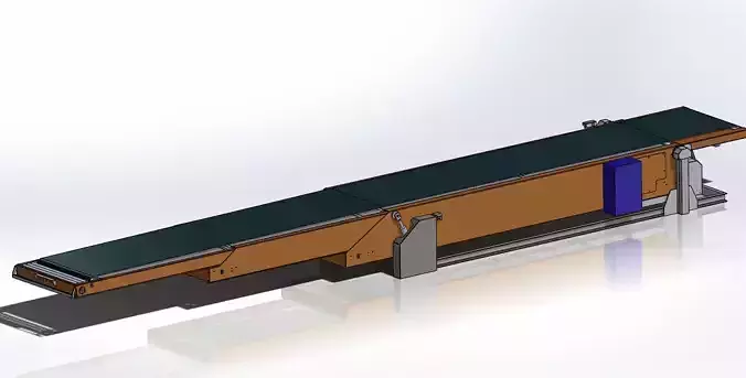 Telescopic belt conveyor