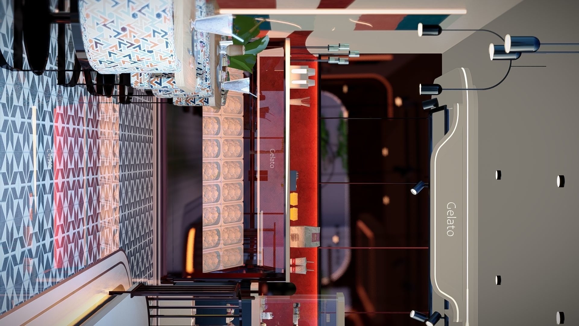 ice cream parlor 3D model_4