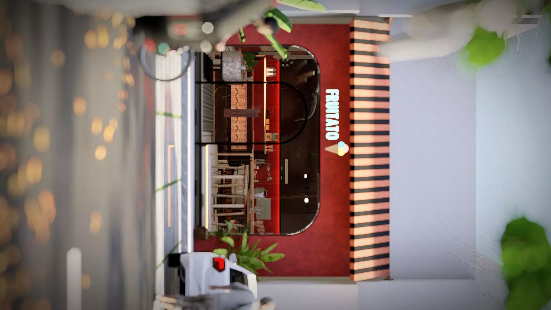 ice cream parlor 3D model_0