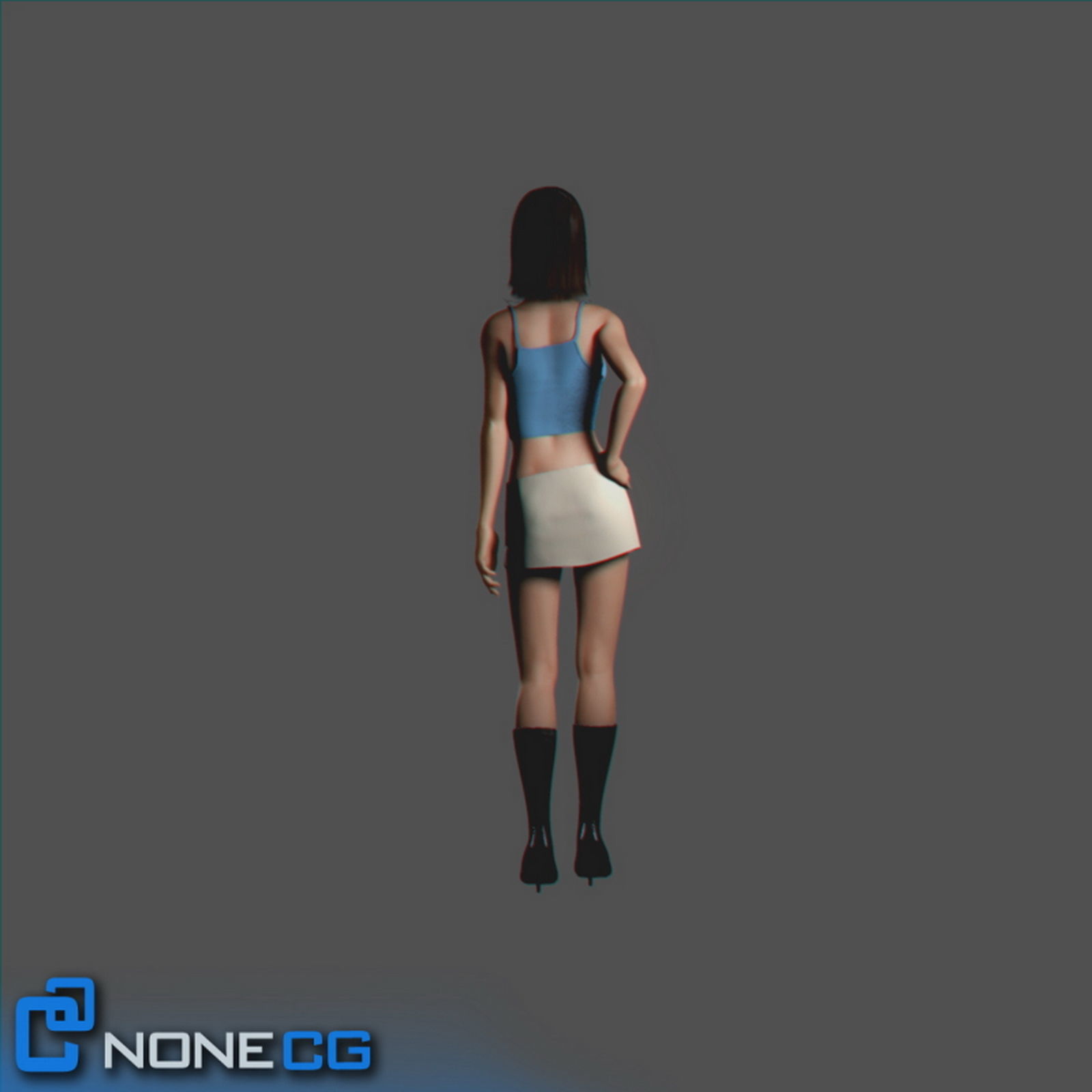 Adult Female Jessy Rigged 3D model_4