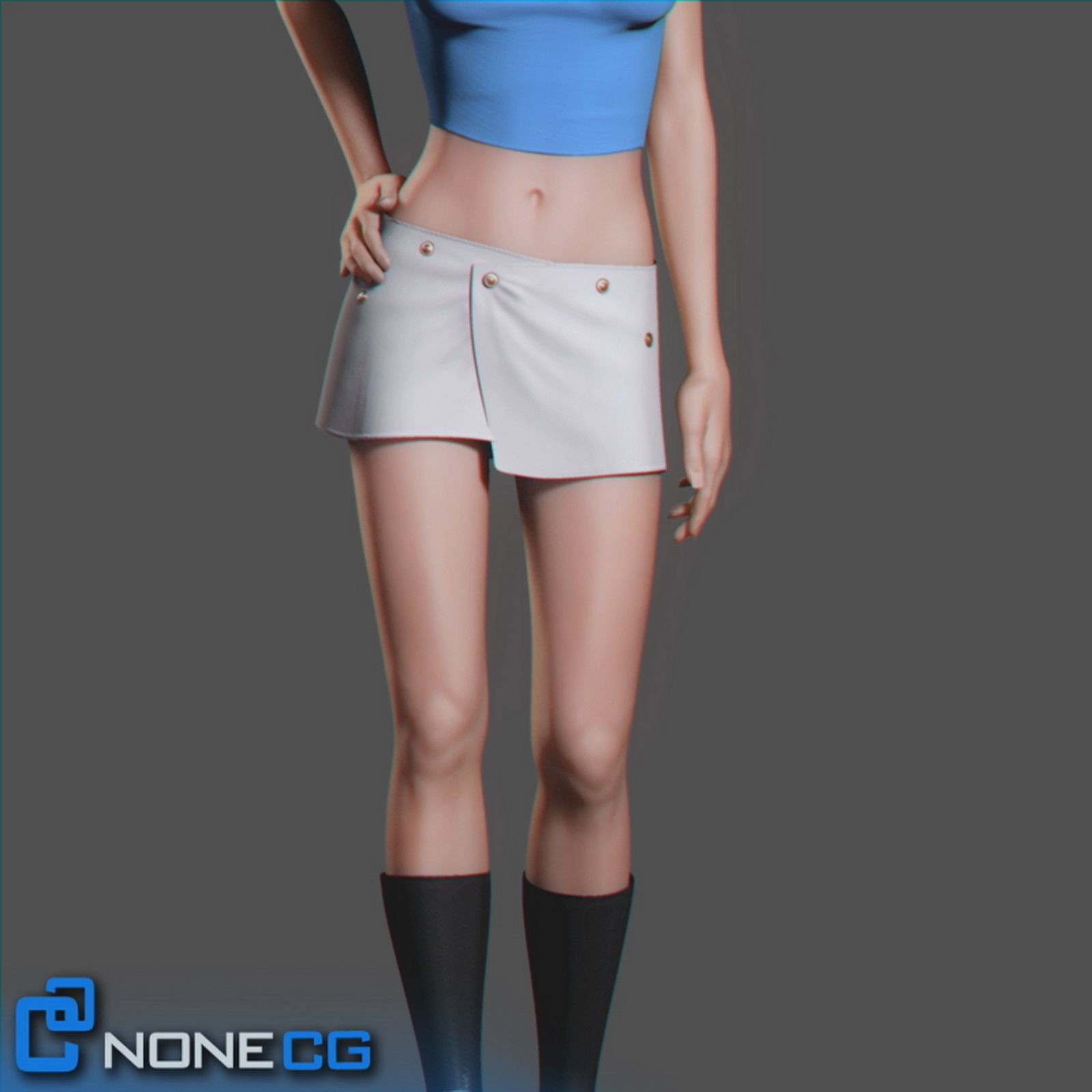 Adult Female Jessy Rigged 3D model_6