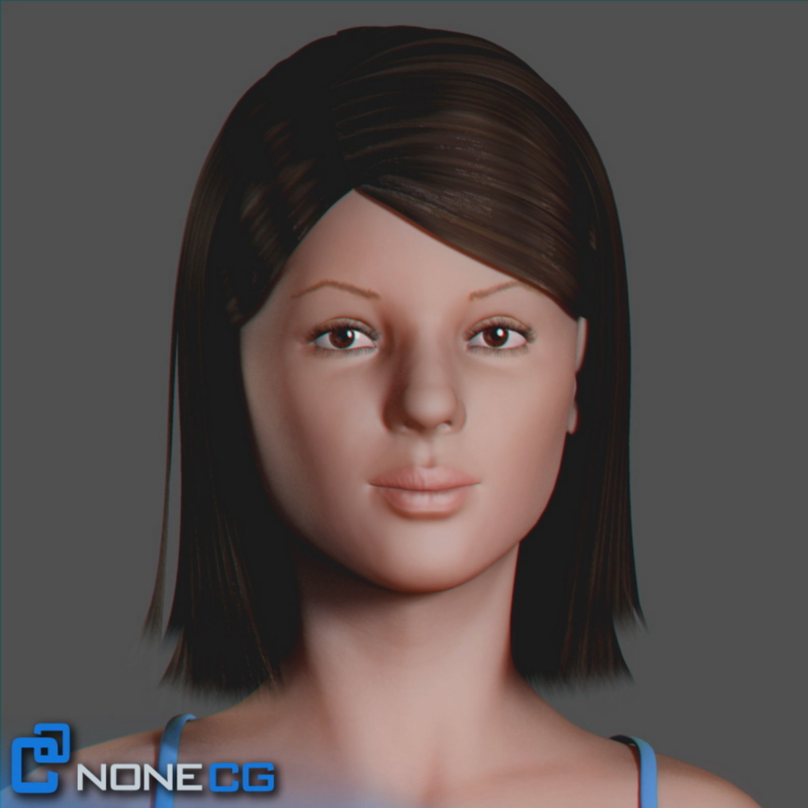 Adult Female Jessy Rigged 3D model_1