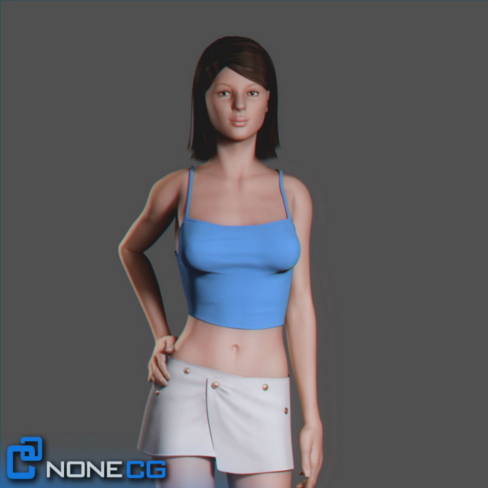 Adult Female Jessy Rigged 3D model_5