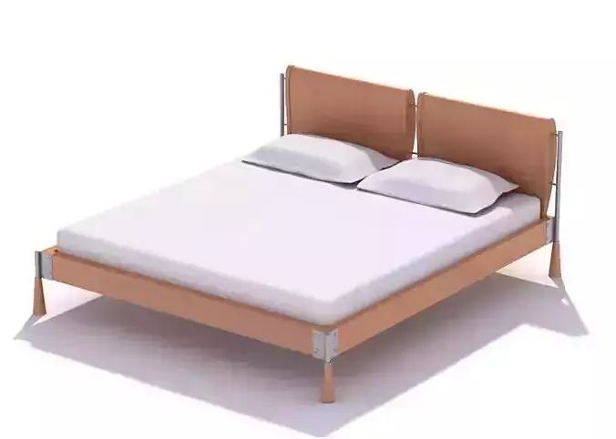 Modern Wooden Framed Bed