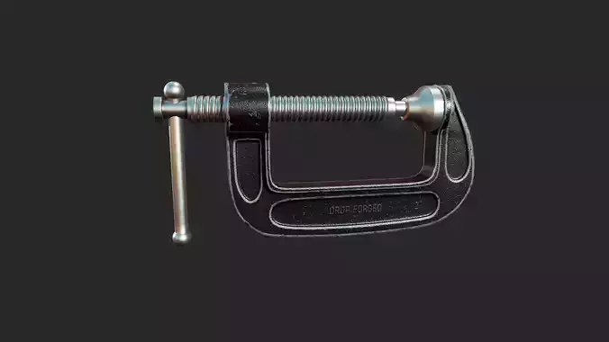 Clamp - Tutorial Included Low-poly 3D model