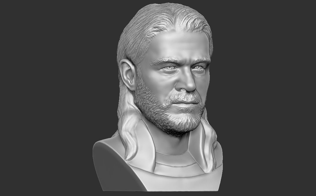 Thor Chris Hemsworth bust for 3D printing 3D print model_10