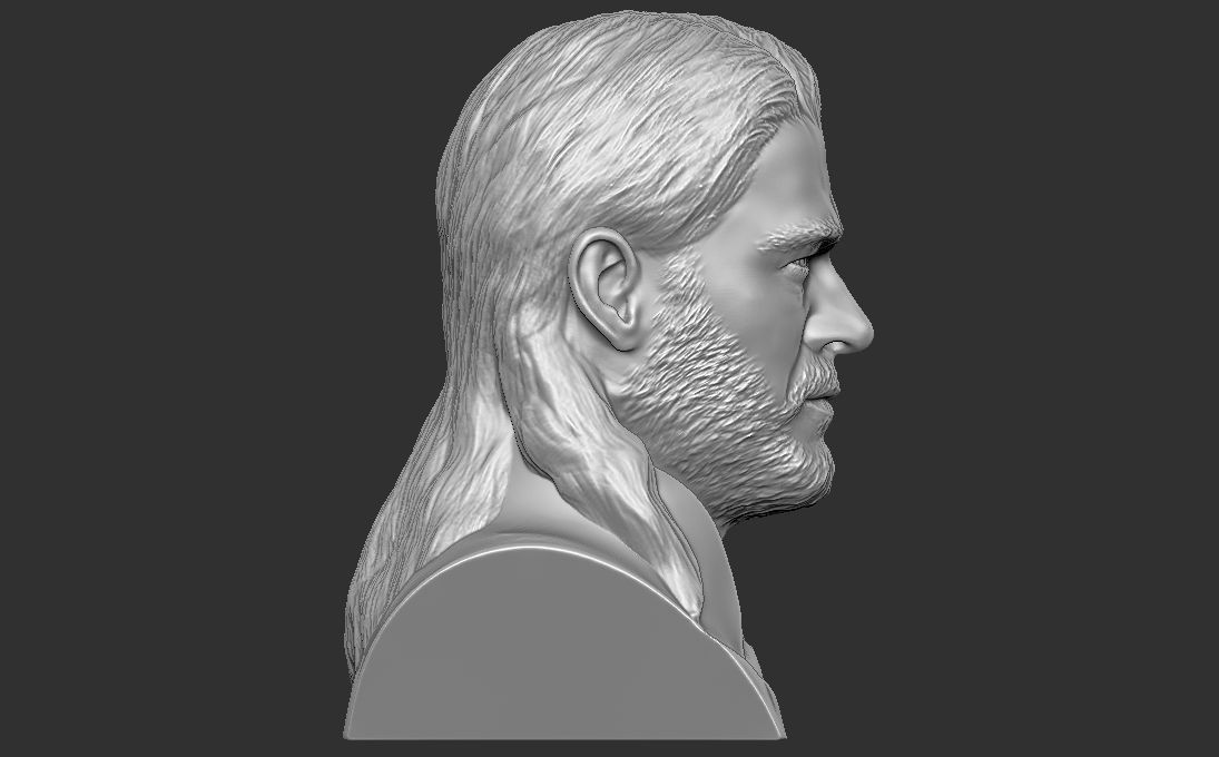 Thor Chris Hemsworth bust for 3D printing 3D print model_9