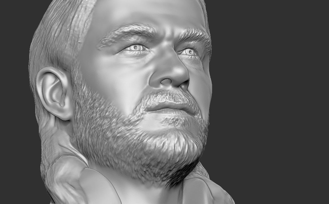 Thor Chris Hemsworth bust for 3D printing 3D print model_16