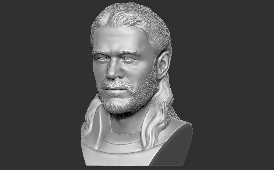 Thor Chris Hemsworth bust for 3D printing 3D print model_2