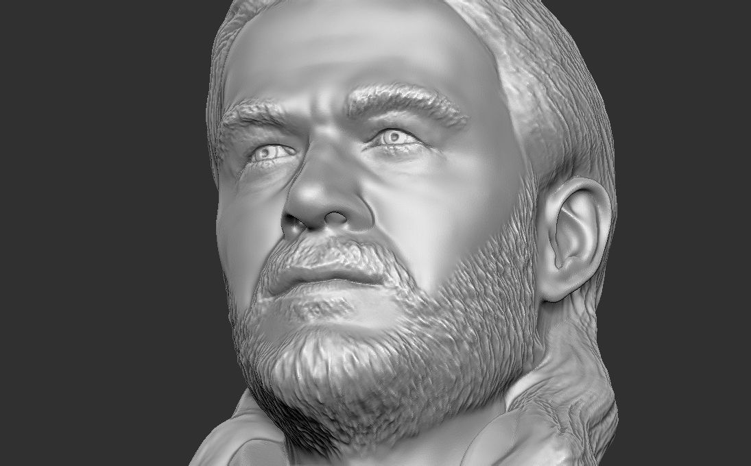 Thor Chris Hemsworth bust for 3D printing 3D print model_15