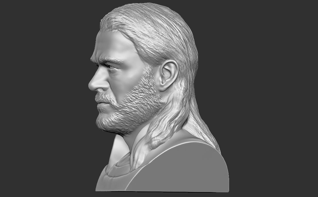 Thor Chris Hemsworth bust for 3D printing 3D print model_4