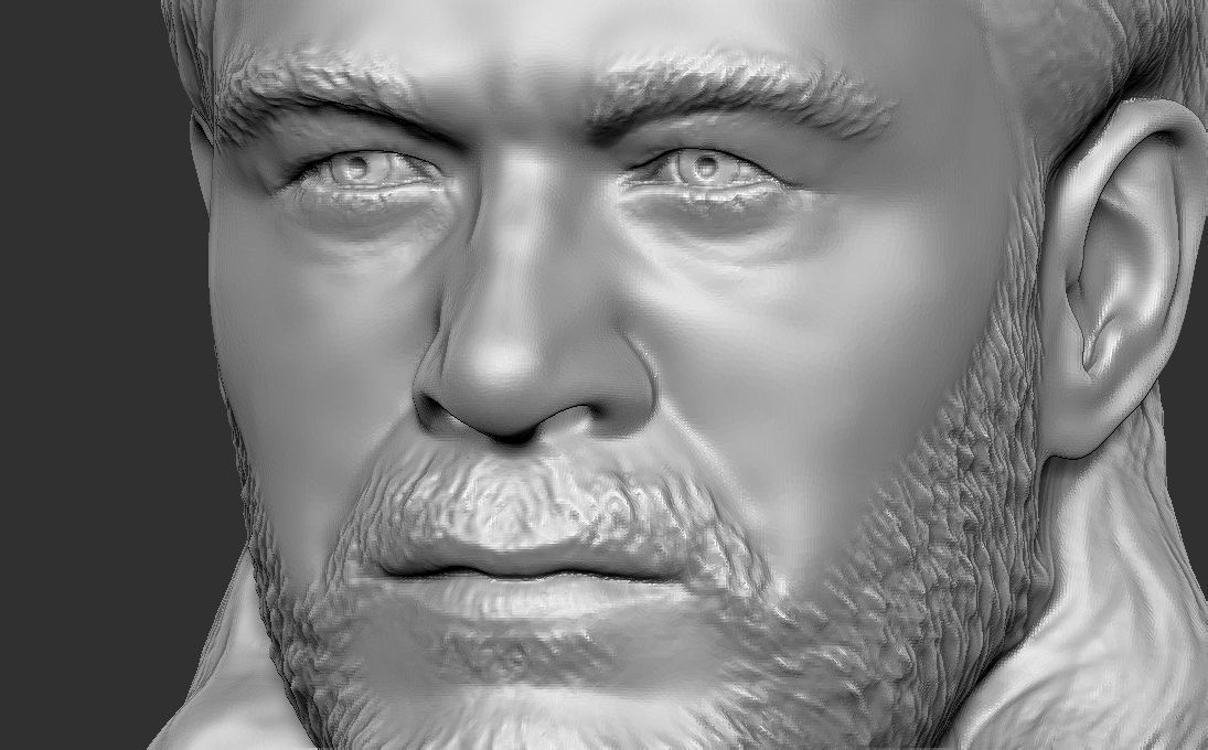 Thor Chris Hemsworth bust for 3D printing 3D print model_14