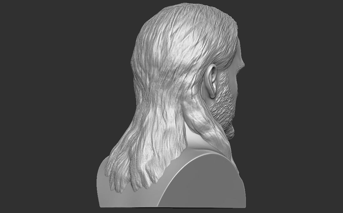 Thor Chris Hemsworth bust for 3D printing 3D print model_8