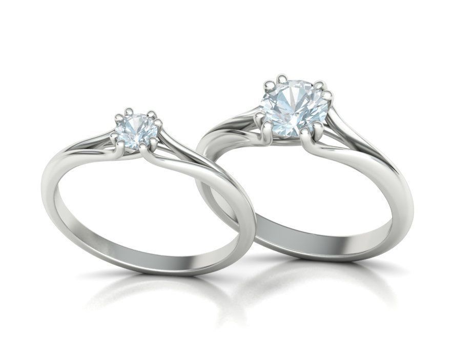 Solitaire Engagement Ring Collection Small and Big stones _4
