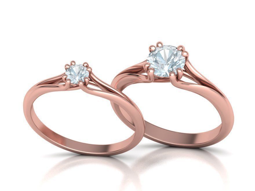 Solitaire Engagement Ring Collection Small and Big stones _22