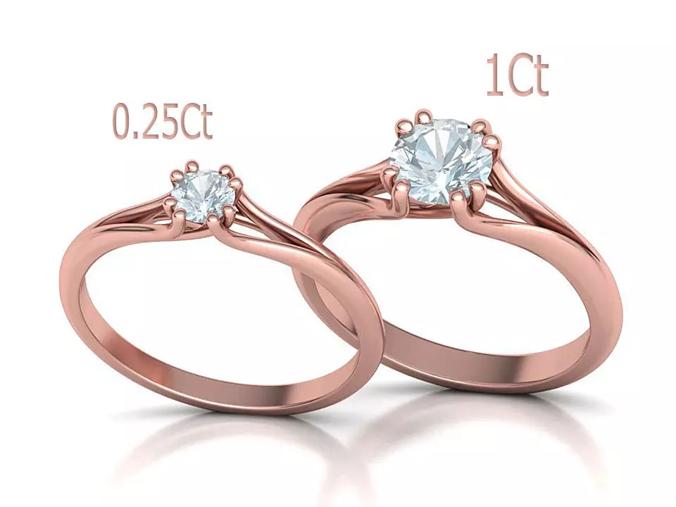 Solitaire Engagement Ring Collection Small and Big stones _0