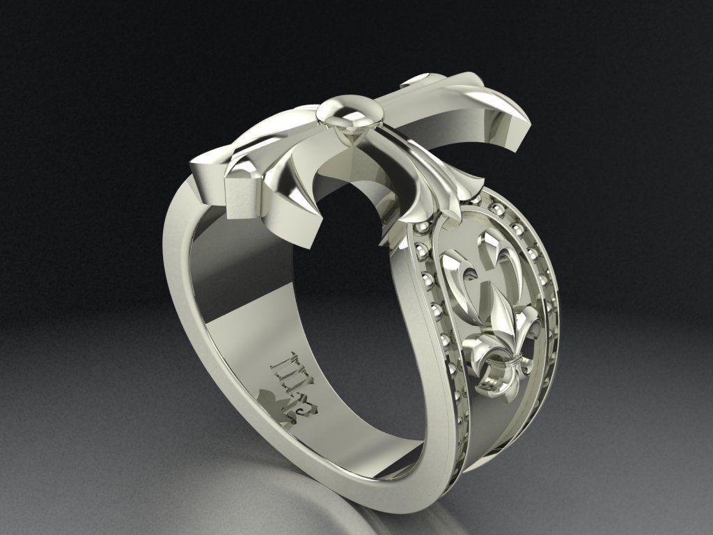 Cross ring  470 3D print model_1