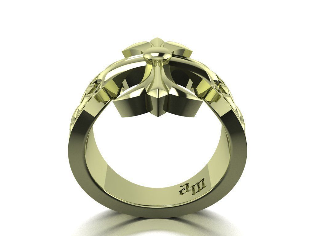Cross ring  470 3D print model_3