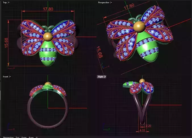 butterfly ring 