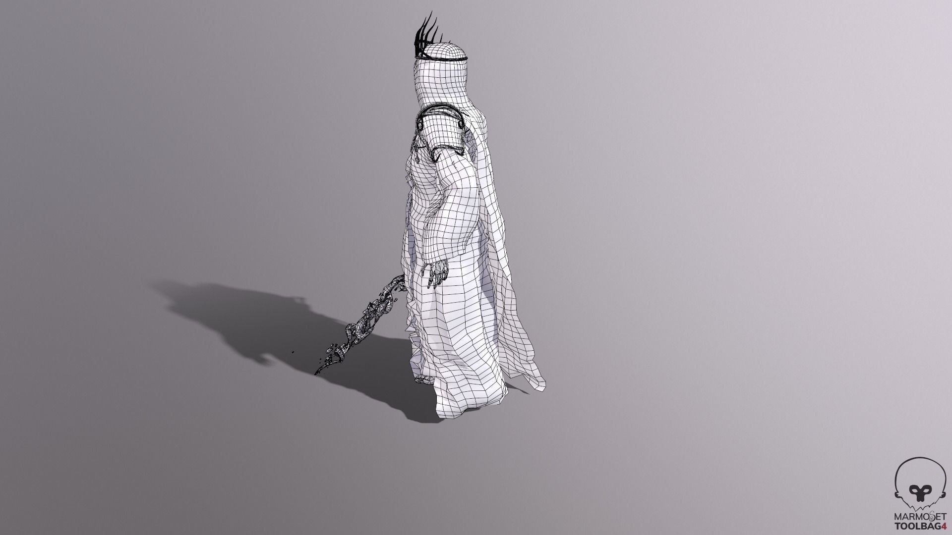 Reaper Skeleton King Low-poly 3D model_15