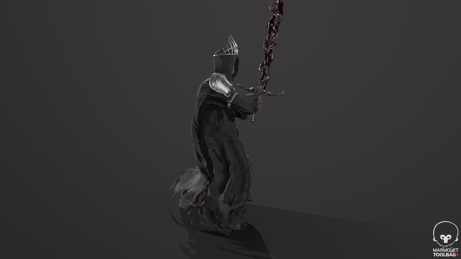Reaper Skeleton King Low-poly 3D model_26