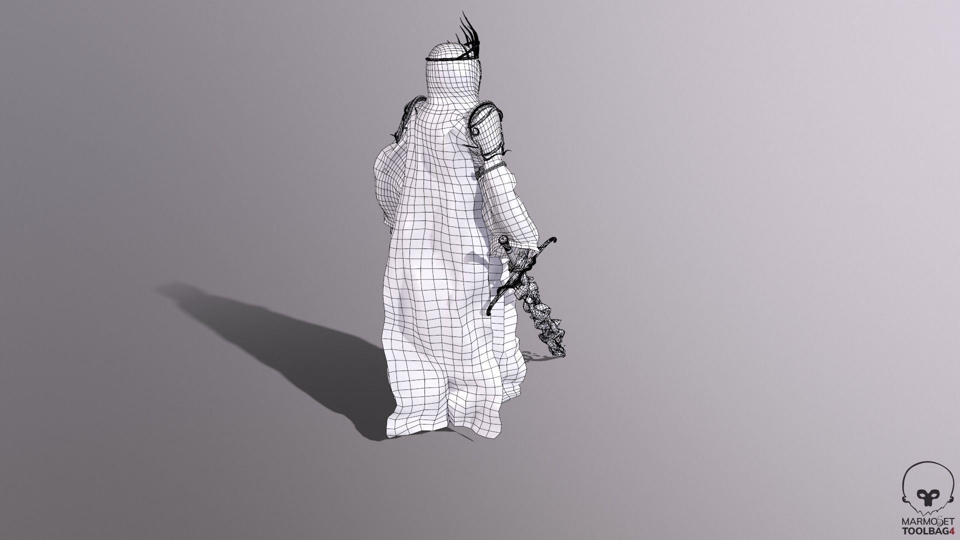 Reaper Skeleton King Low-poly 3D model_16