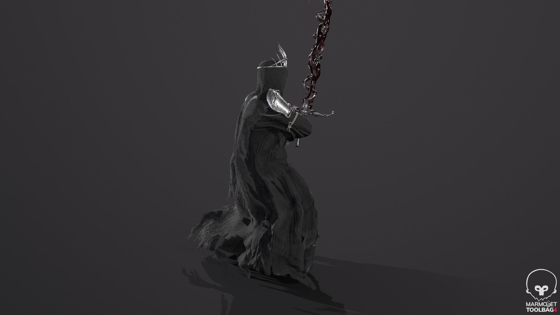Reaper Skeleton King Low-poly 3D model_33