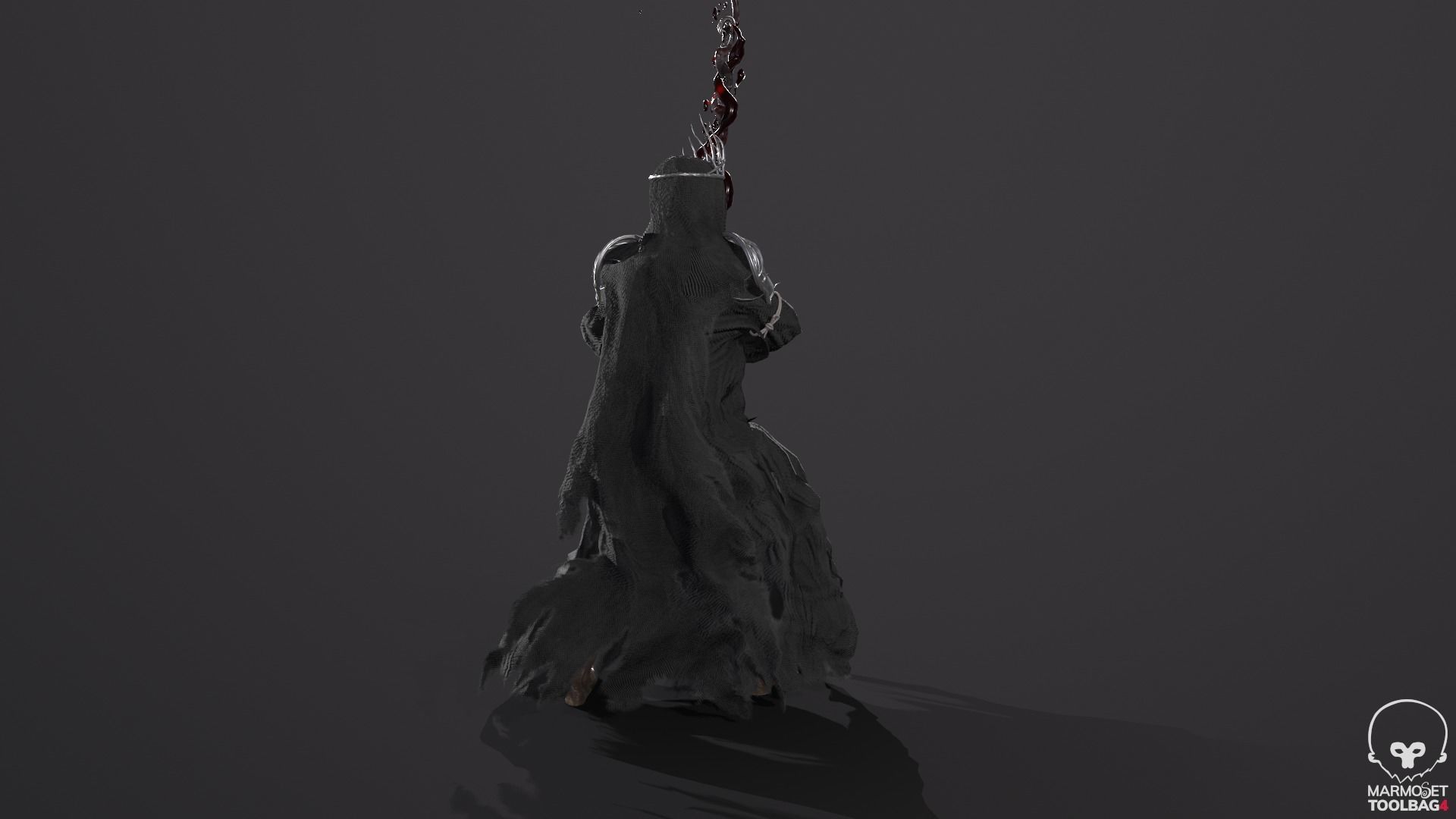 Reaper Skeleton King Low-poly 3D model_34