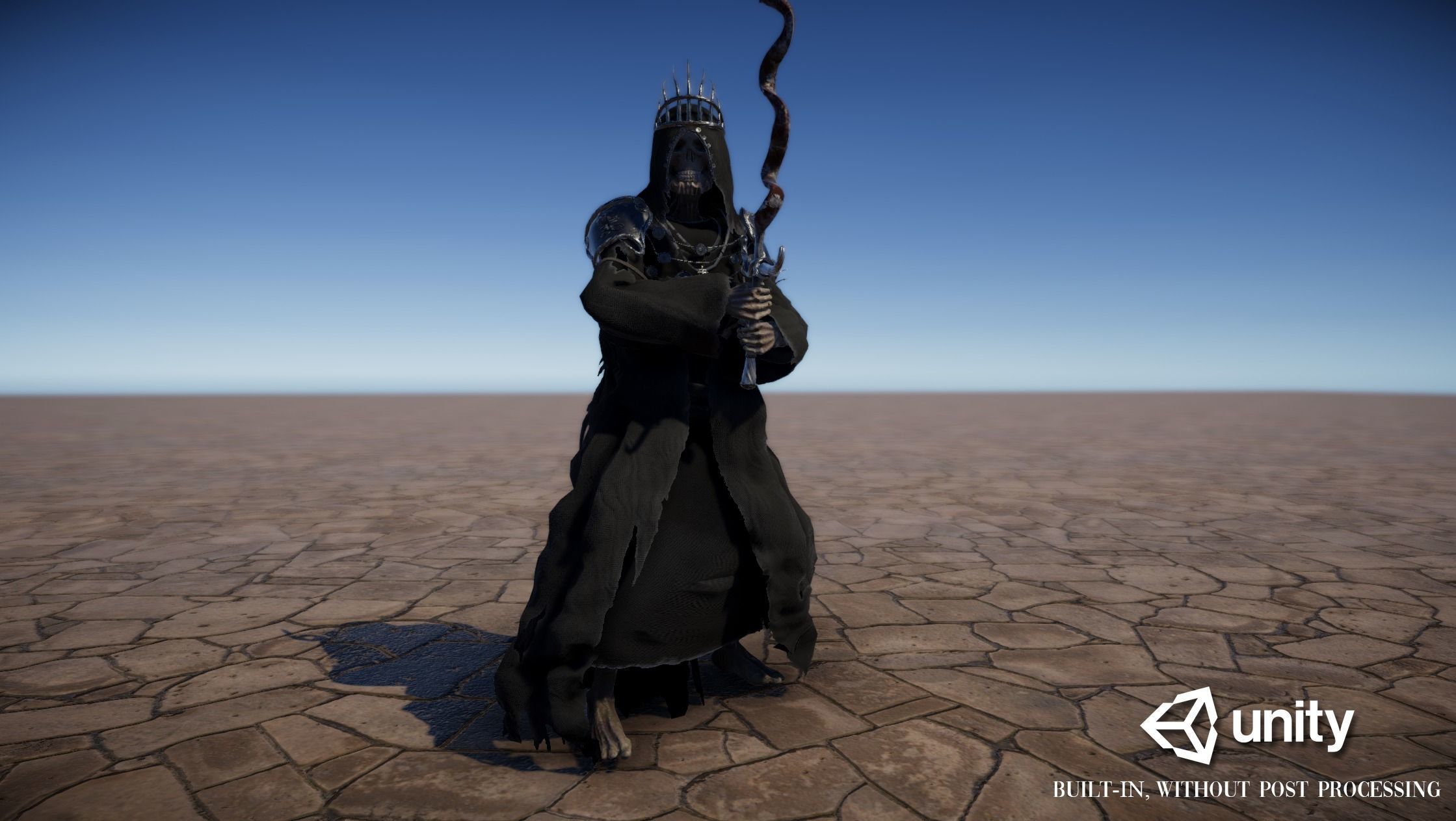 Reaper Skeleton King Low-poly 3D model_6