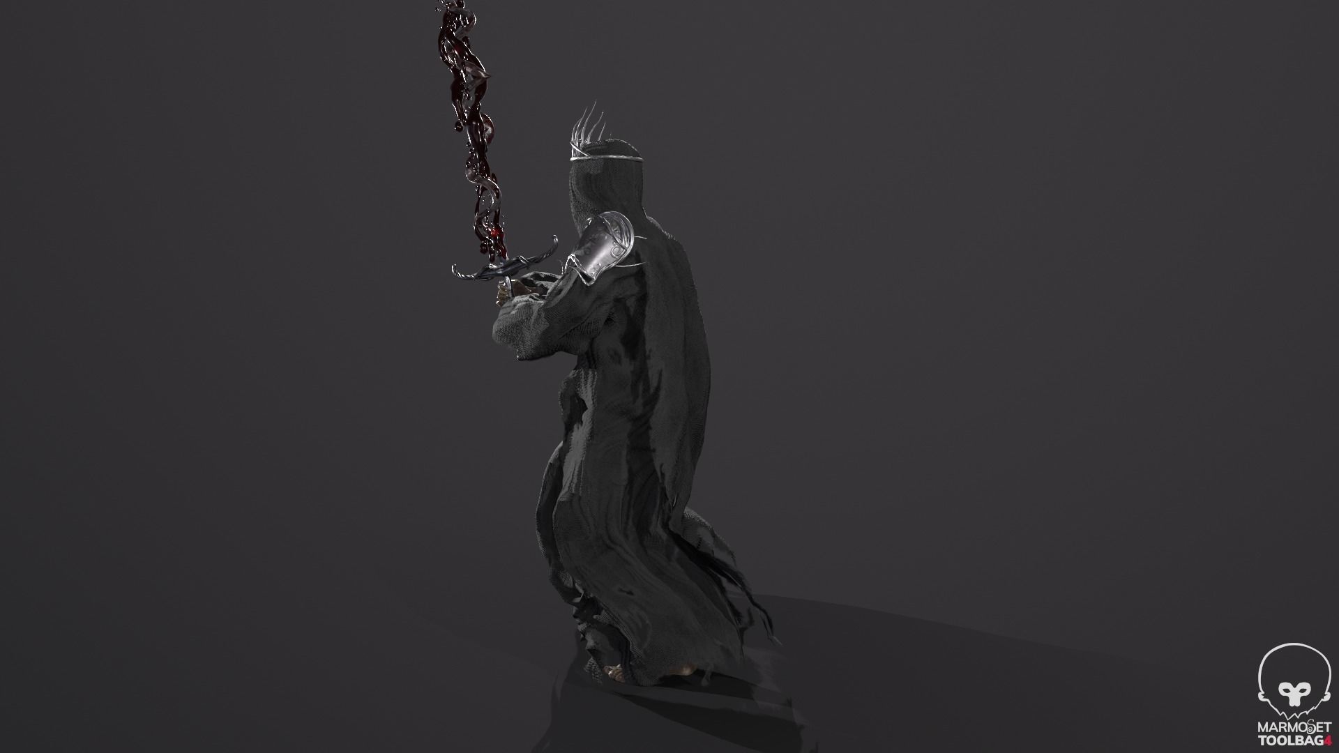 Reaper Skeleton King Low-poly 3D model_35