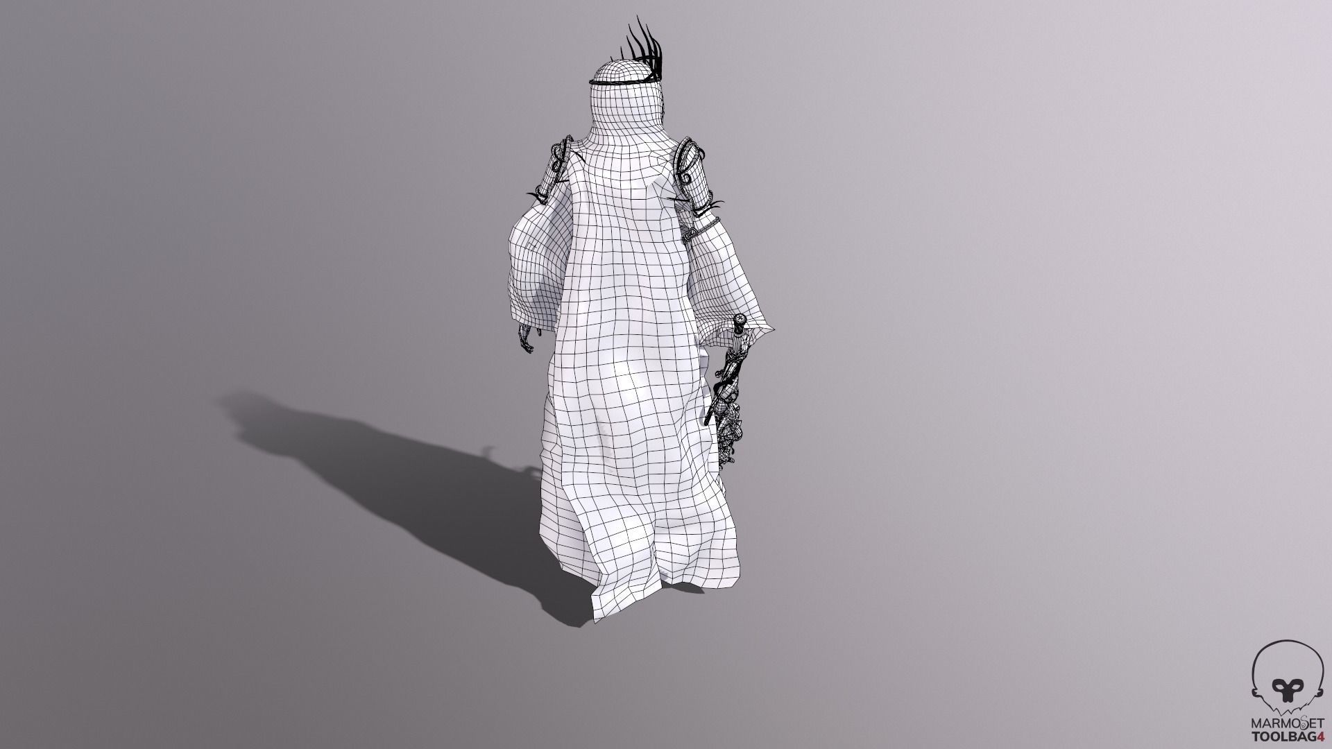 Reaper Skeleton King Low-poly 3D model_19