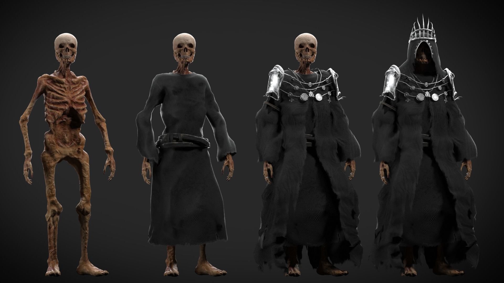 Reaper Skeleton King Low-poly 3D model_5