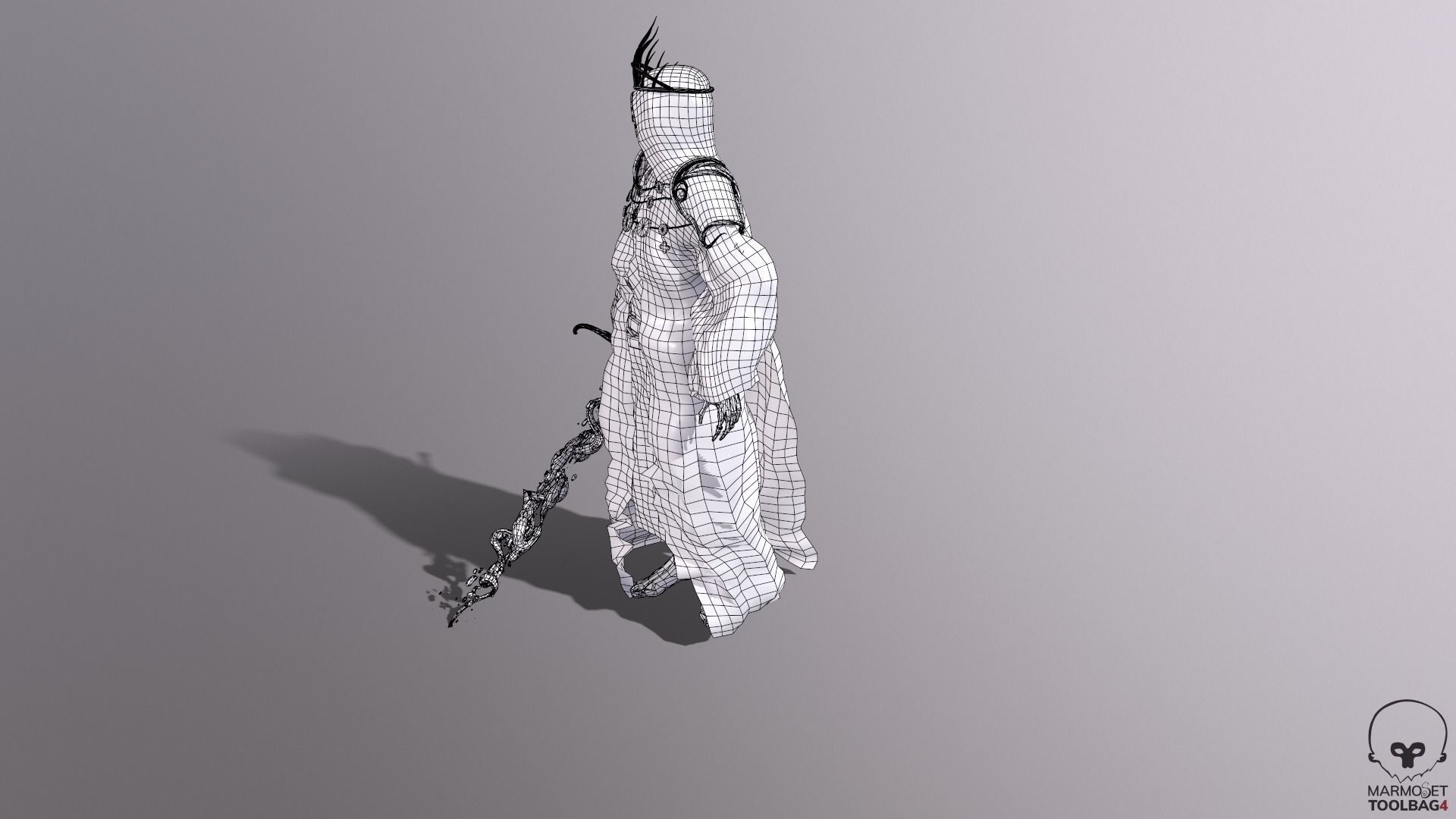 Reaper Skeleton King Low-poly 3D model_24