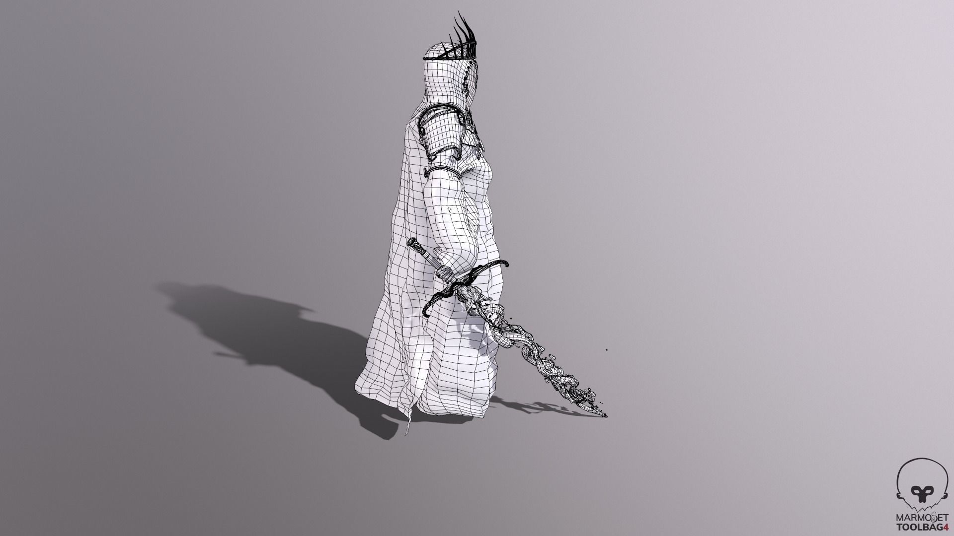 Reaper Skeleton King Low-poly 3D model_17