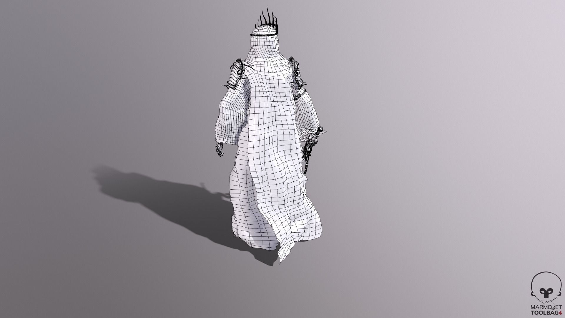 Reaper Skeleton King Low-poly 3D model_20