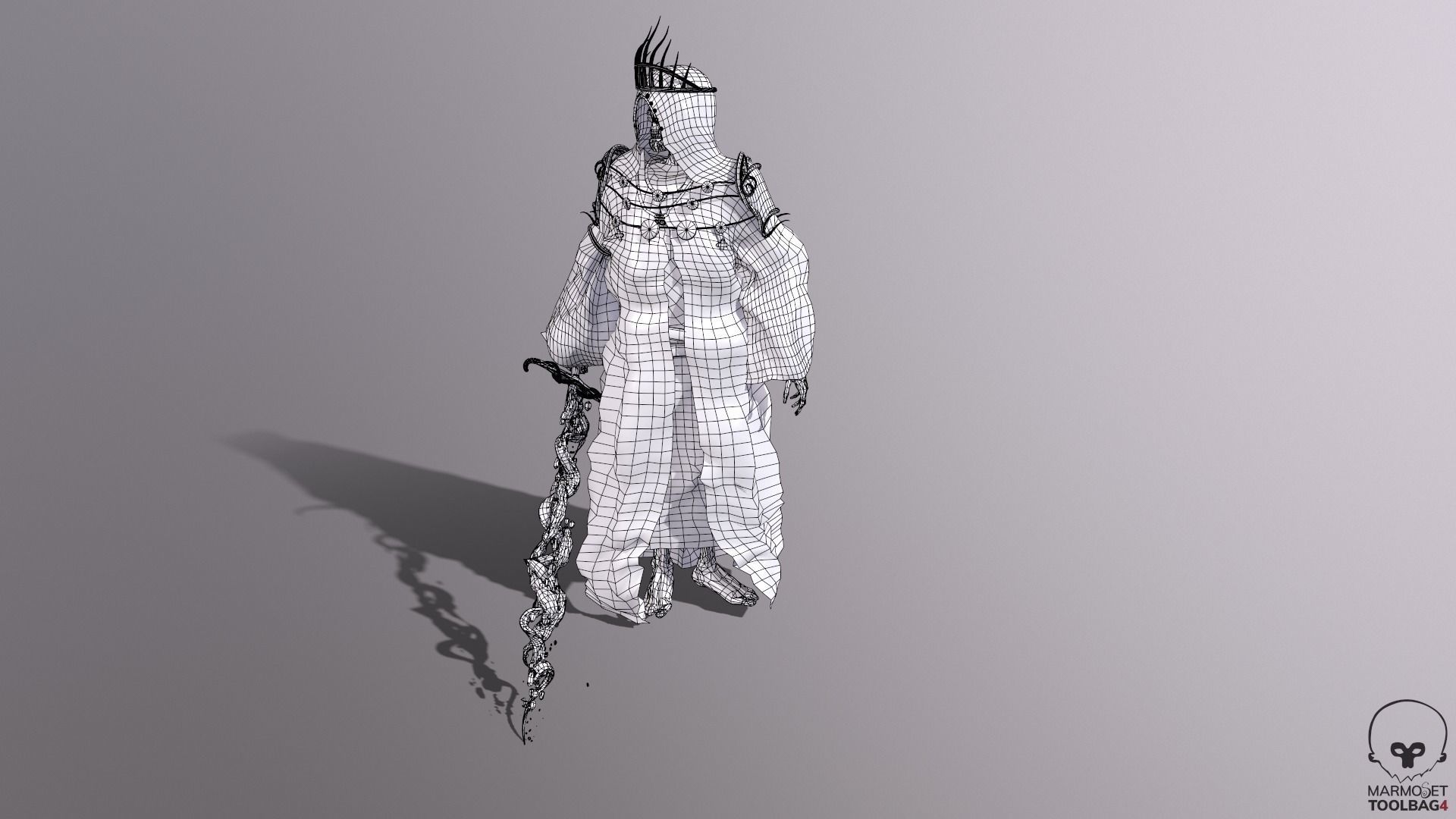 Reaper Skeleton King Low-poly 3D model_21