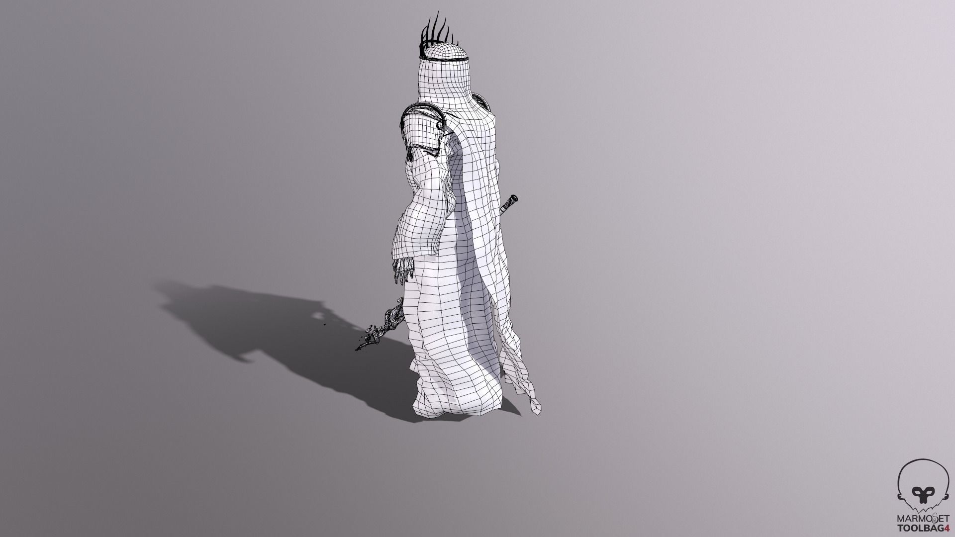 Reaper Skeleton King Low-poly 3D model_12