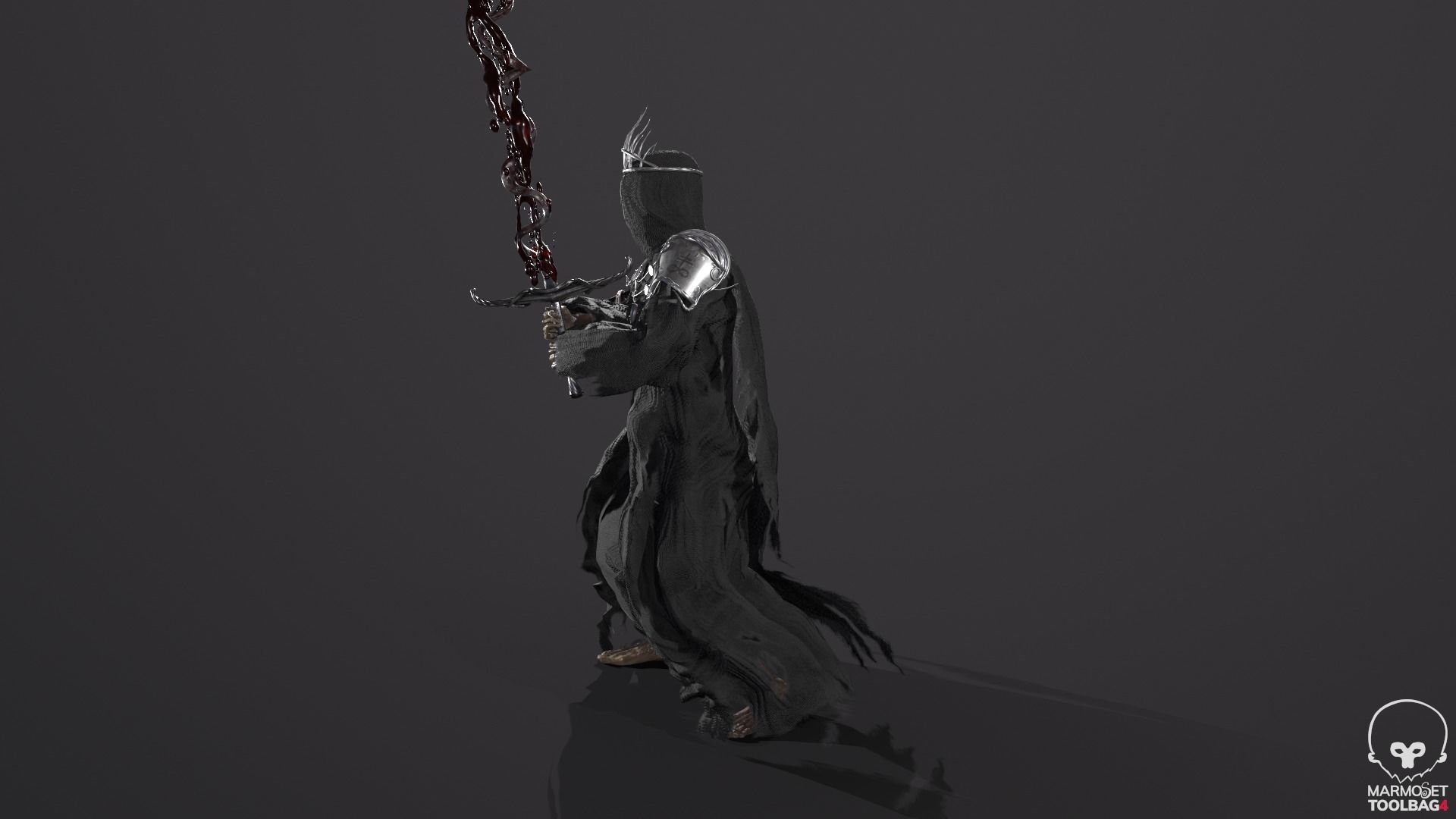 Reaper Skeleton King Low-poly 3D model_36