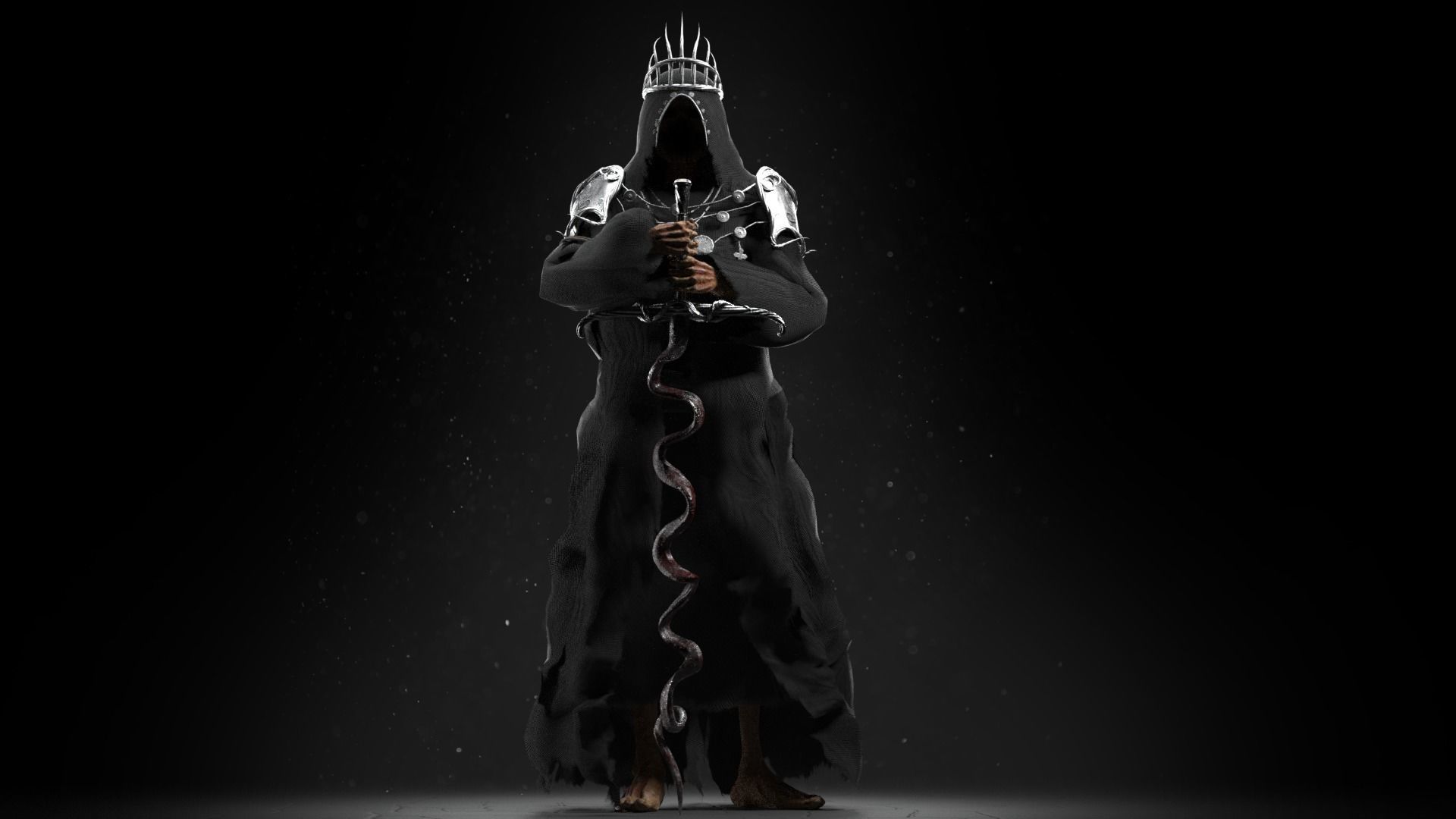 Reaper Skeleton King Low-poly 3D model_4