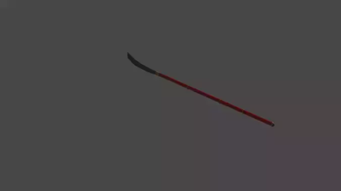 Naginata sword with handle