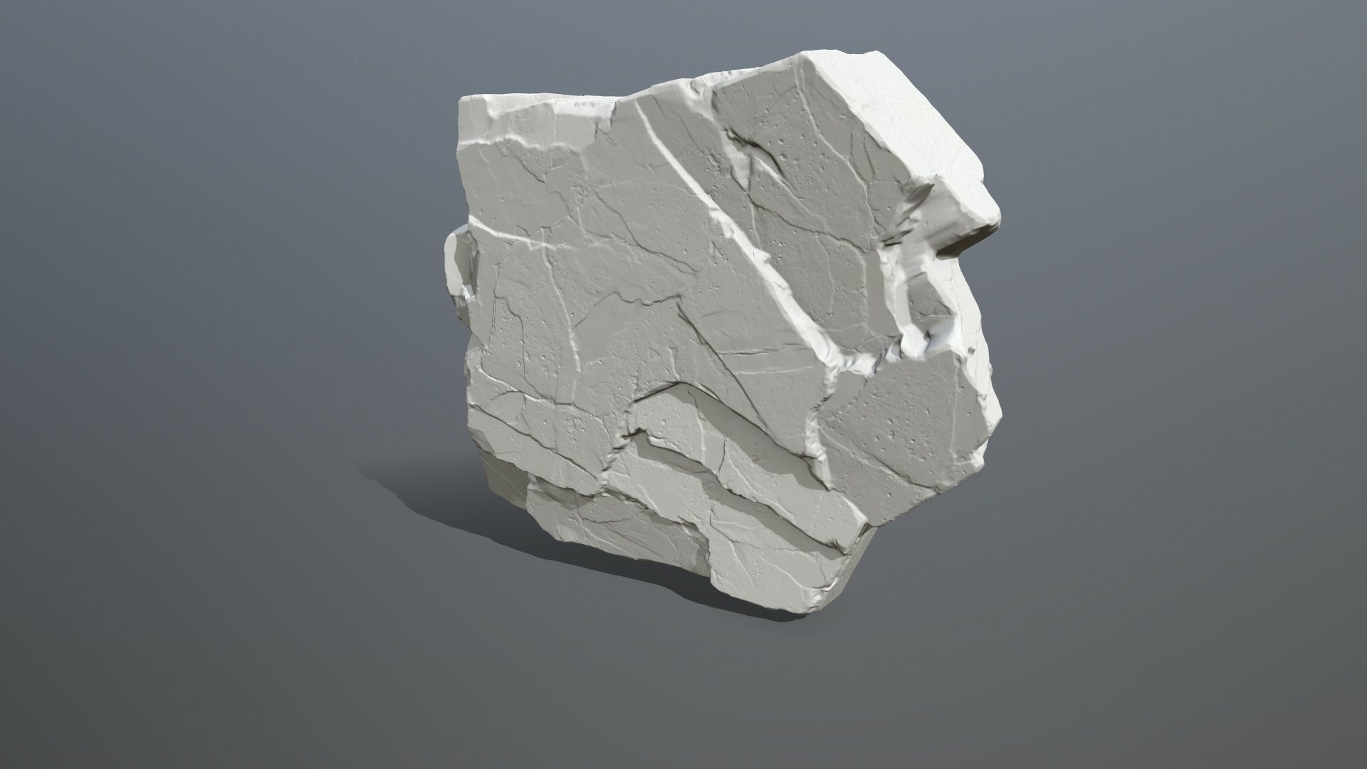Rock Print piece of stone 3D print model_3