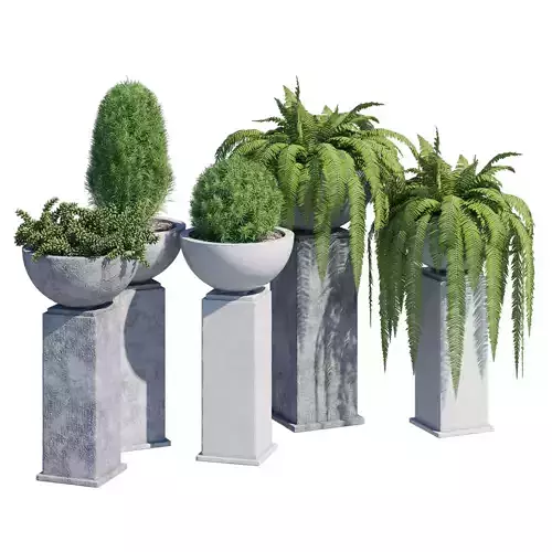Modern planter 3D model