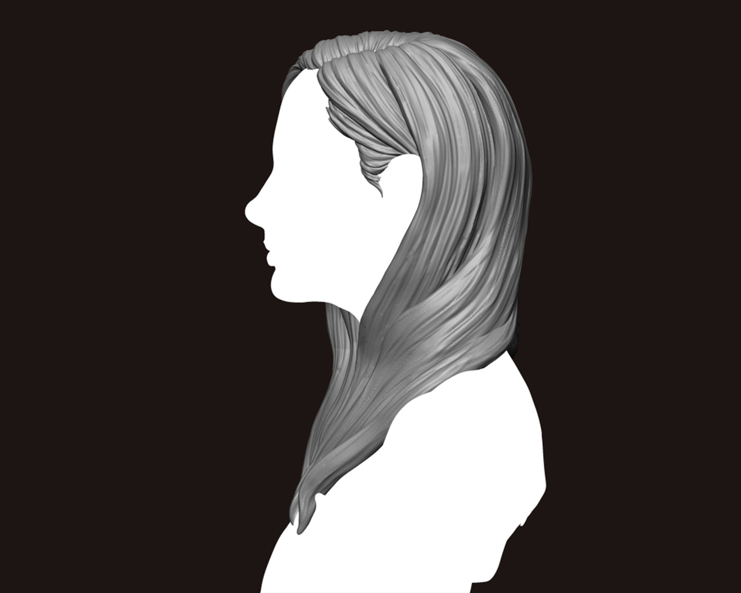 Hairstyle 24 3D print model_4